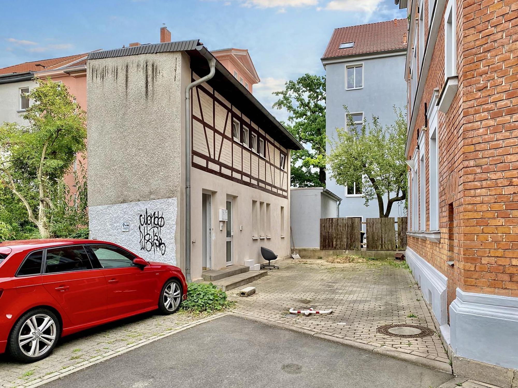 Die Remise Mit Kostenlosem Parkplatz Direkt Vor Der Tuer Erfurt Exterior photo